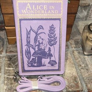 Alice in Wonderland Crossbody/Wristlet Purse NWOT